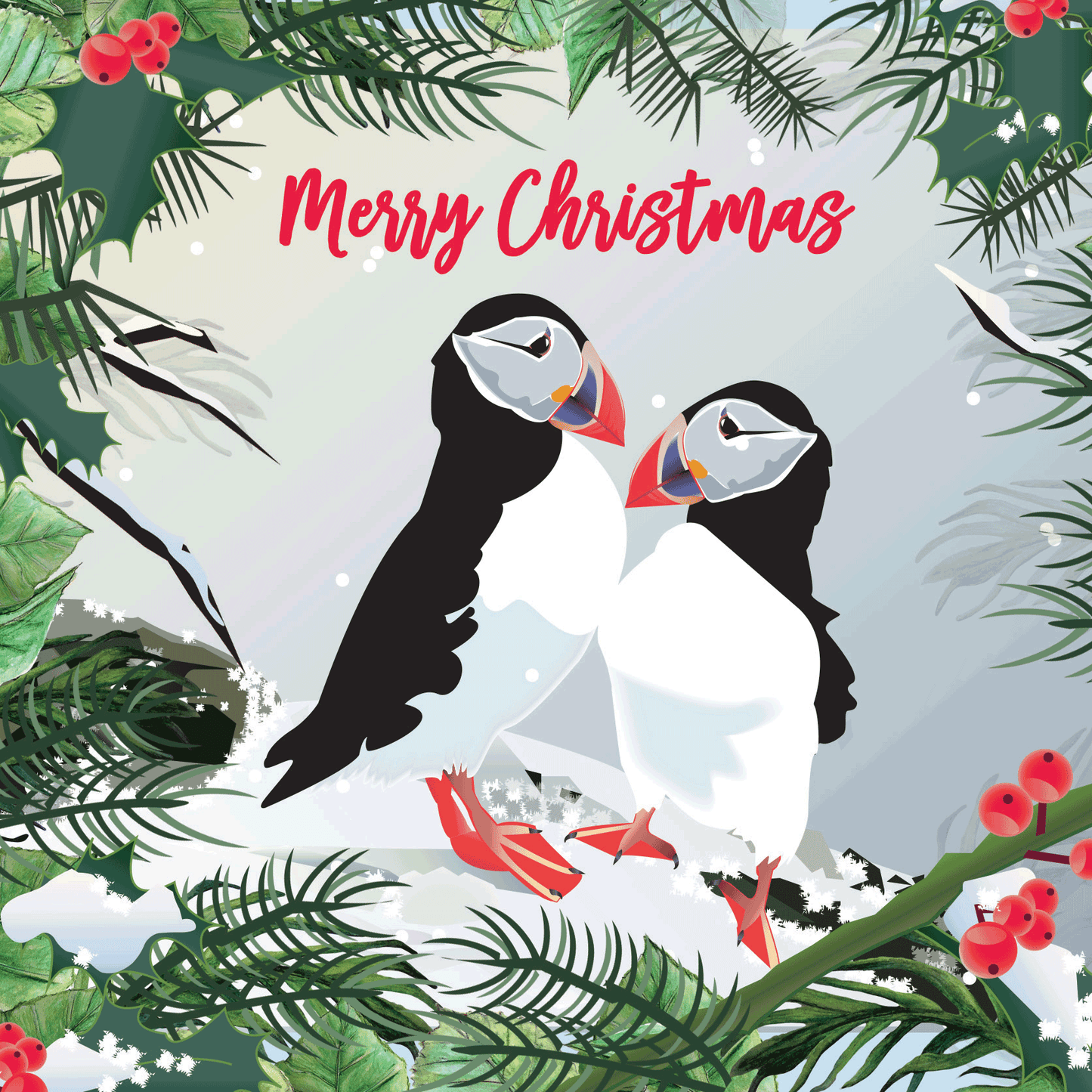 Puffin Christmas Card