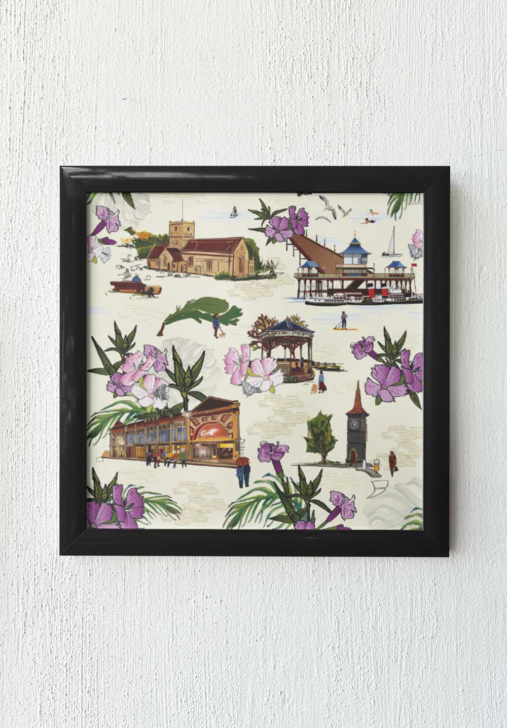 Tiny but mighty - Clevedon framed print
