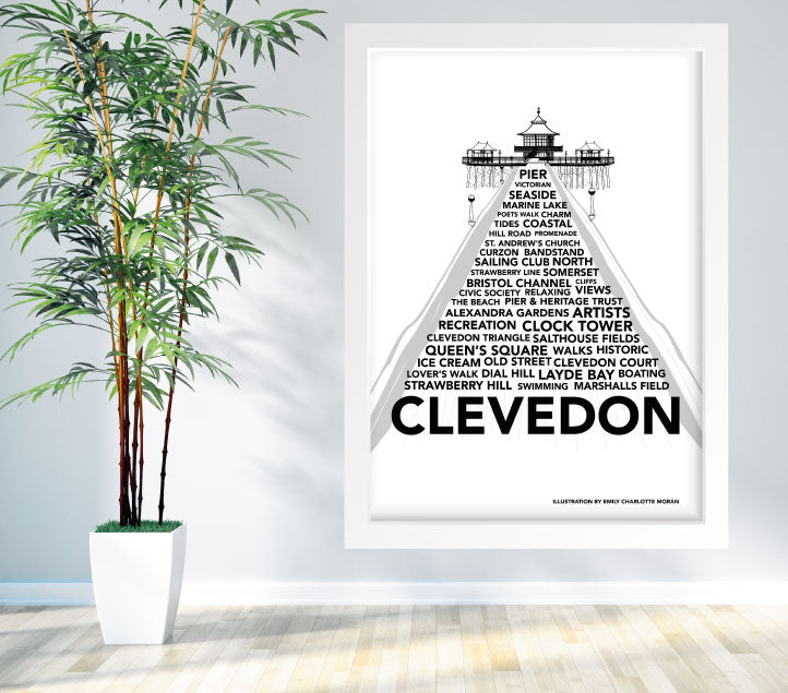 Clevedon Typography poster
