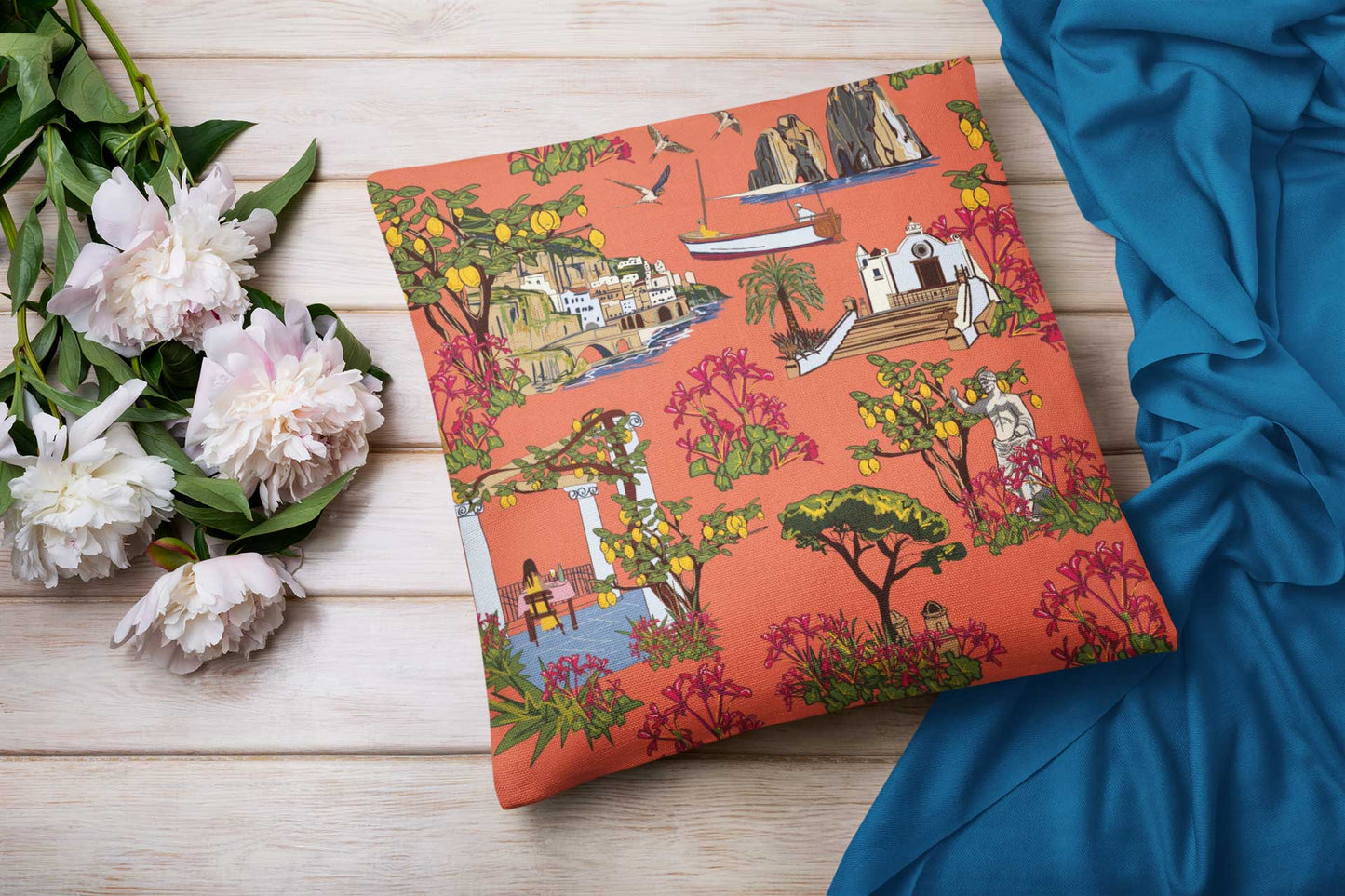 Vibrant Orange Sorrento Cushion