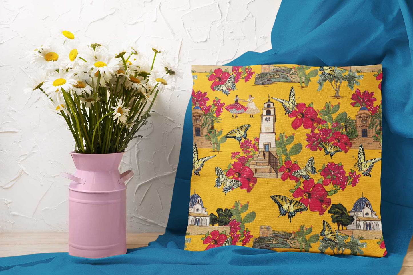 Sun-kissed Spanish Cushion