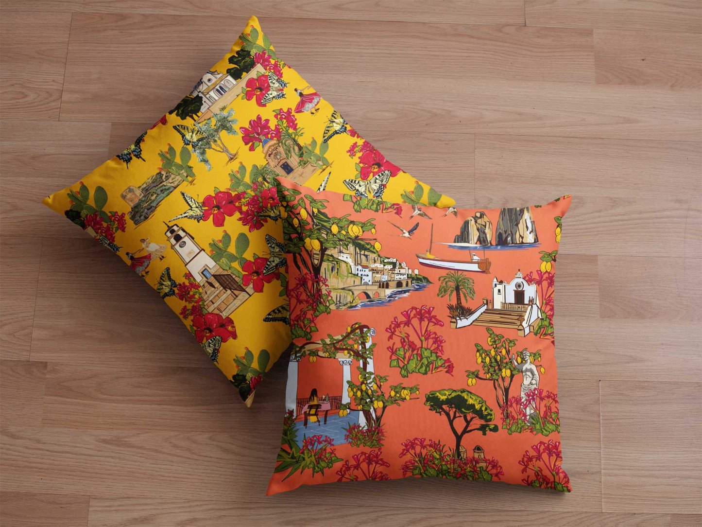 Vibrant Orange Sorrento Cushion