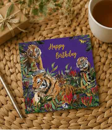 Tiger Greeting Card