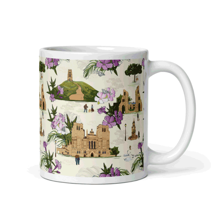 Somerset illustrated mug