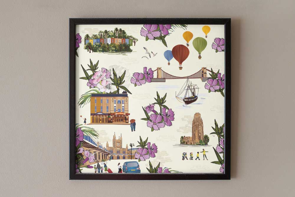 Tiny but mighty - Bristol framed print