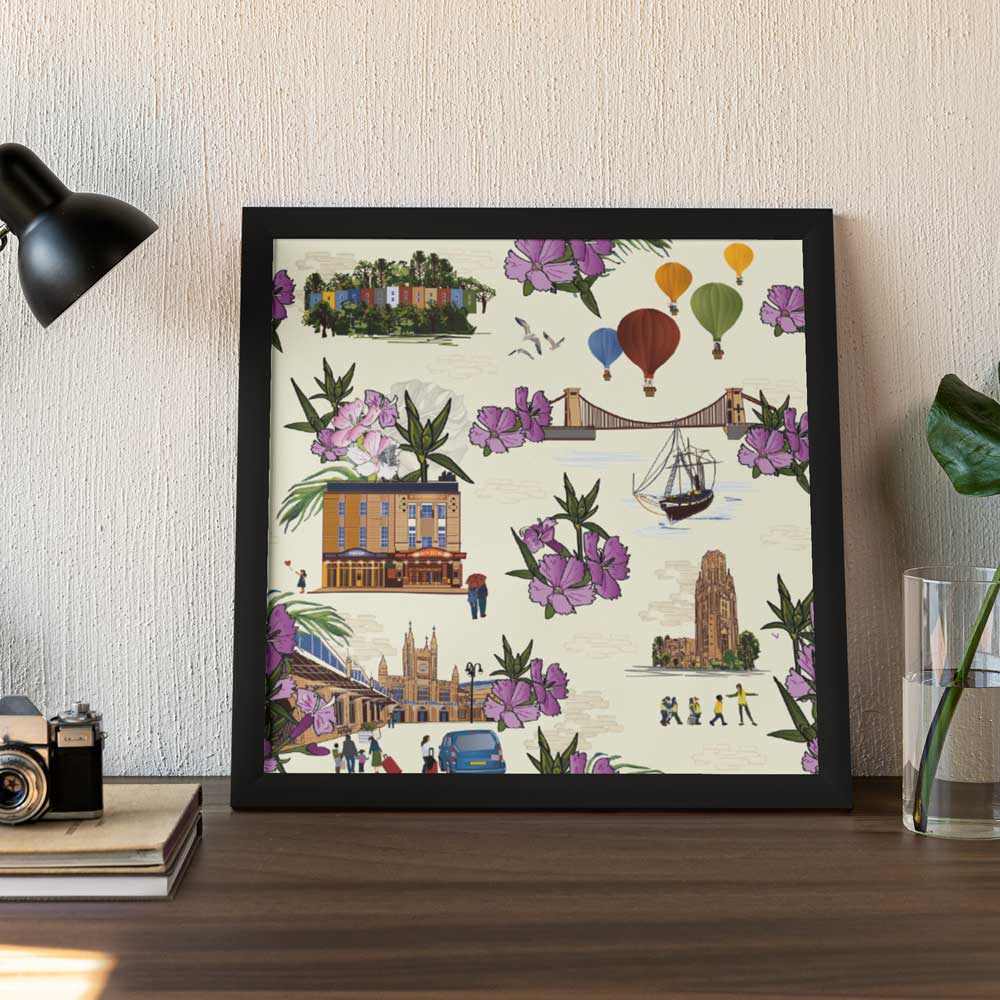 Tiny but mighty - Clevedon framed print