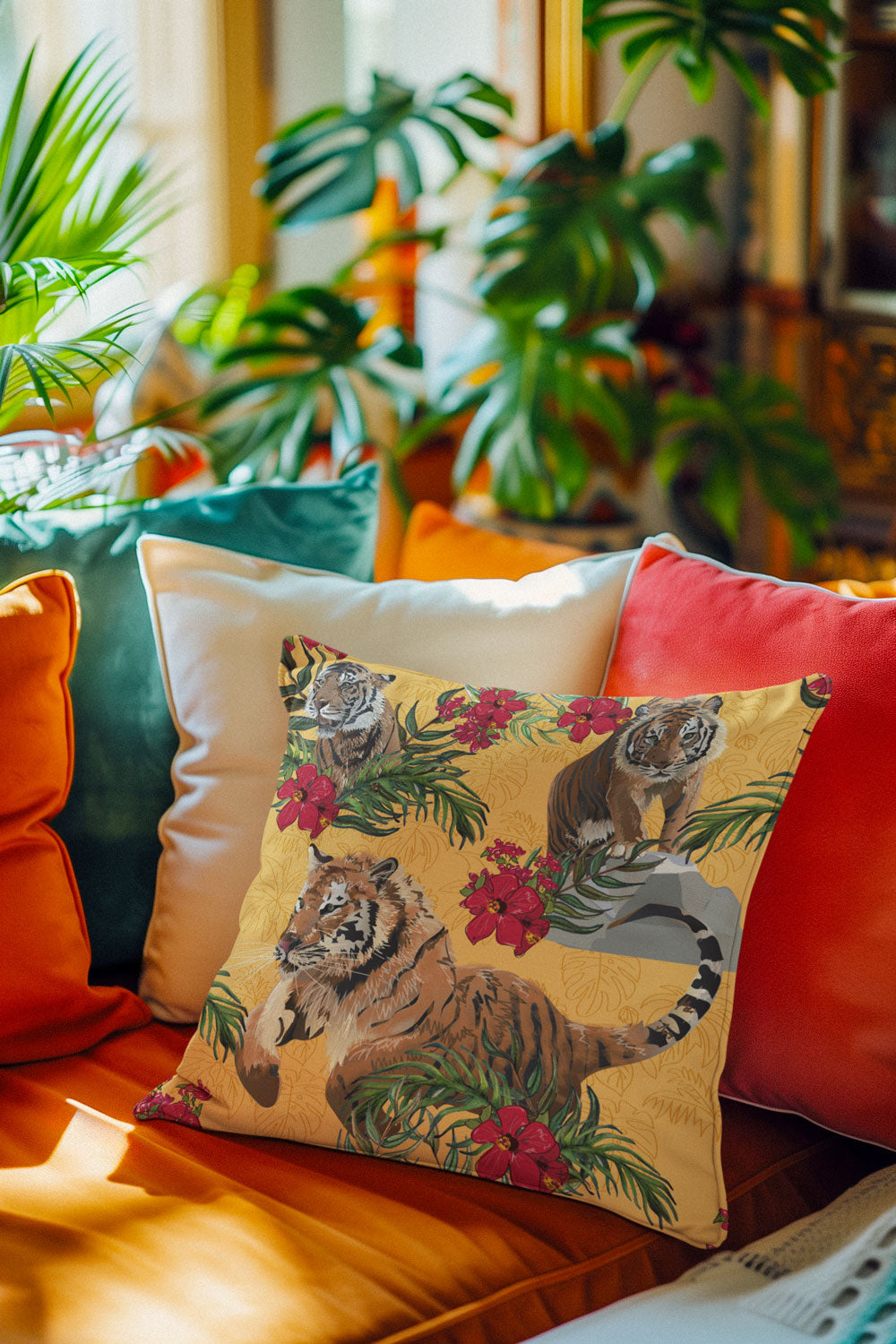 Fierce & Free Tiger Cushion