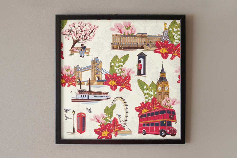 Tiny but mighty - London framed print