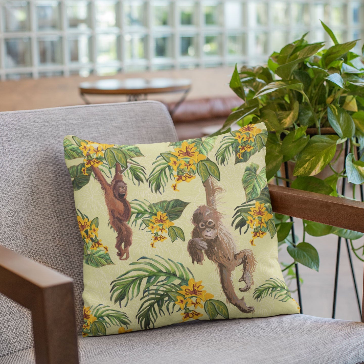 Wise Orangutan Cushion