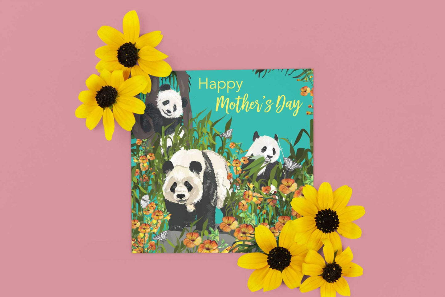 Panda Bear Mother's day card