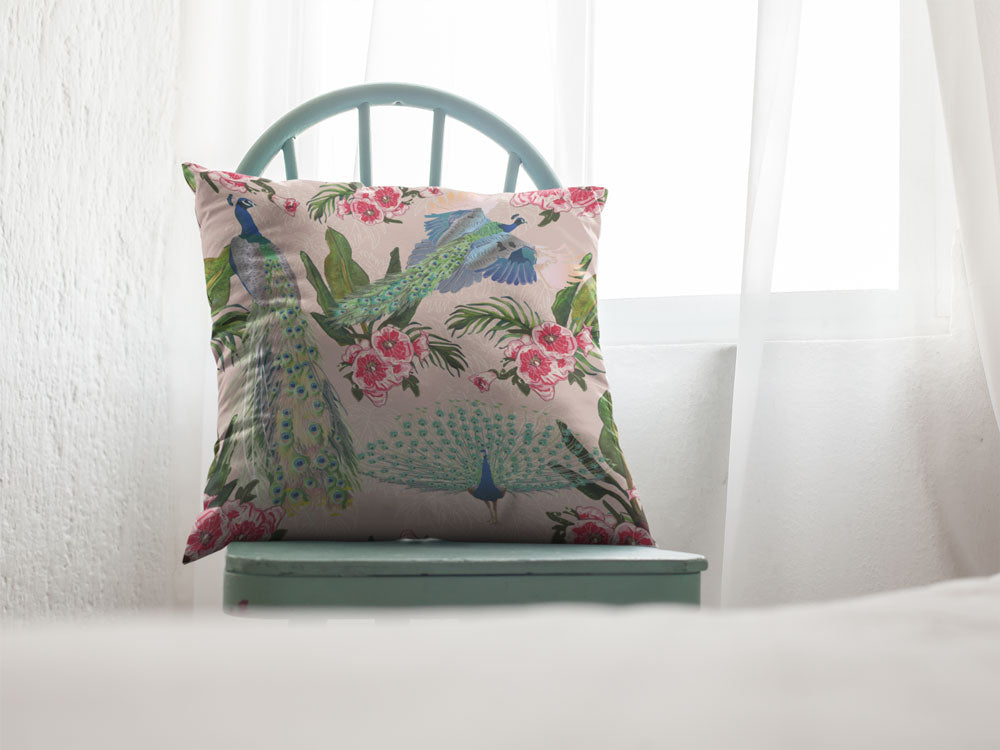 Enchanted Peacock Cushion
