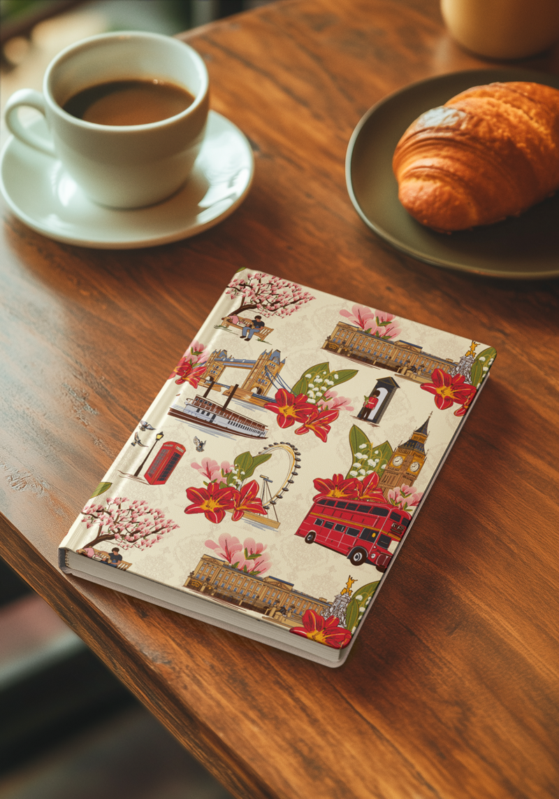 Hard back London moments notebook