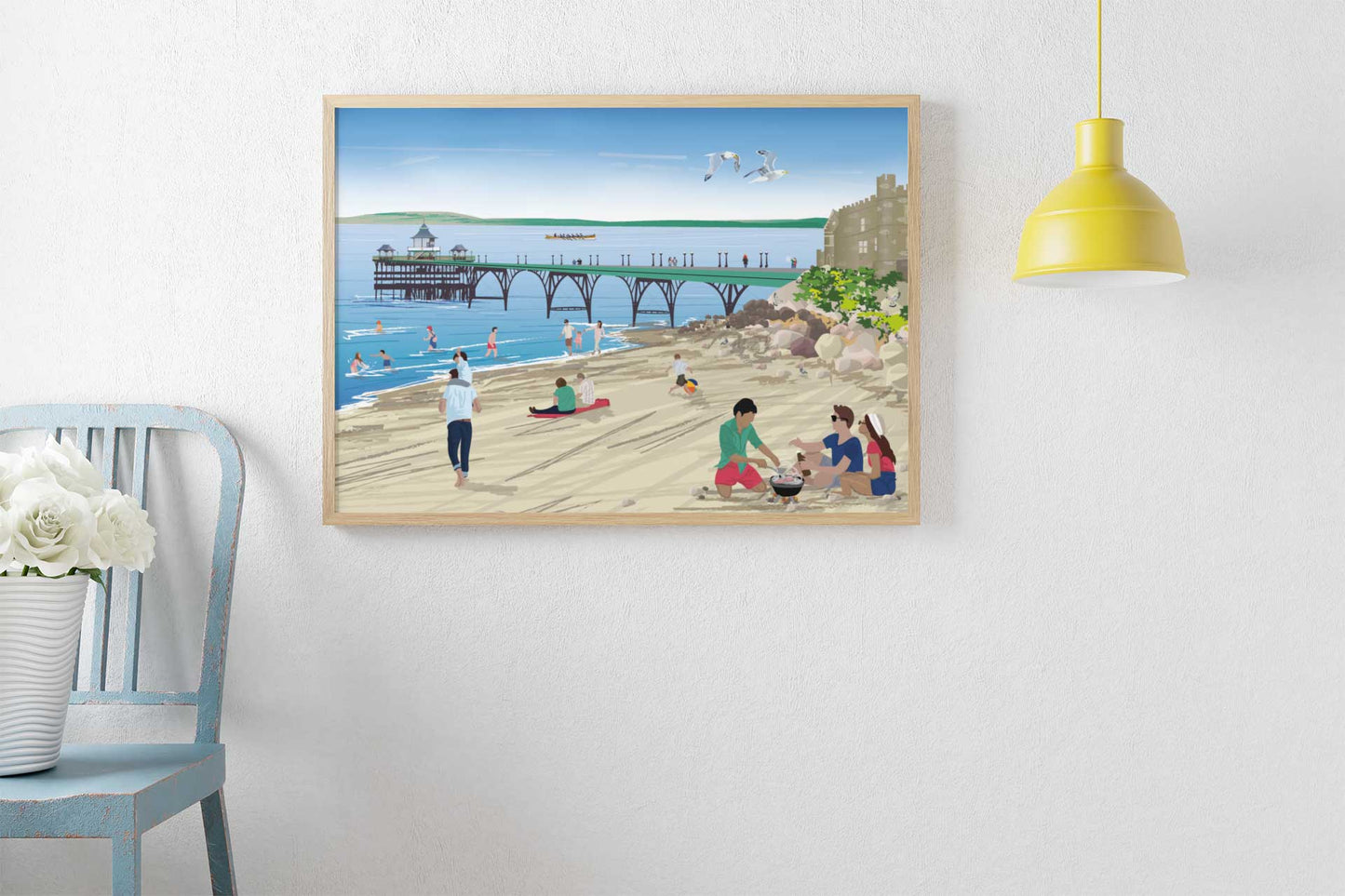 Clevedon Pier & the Beach poster