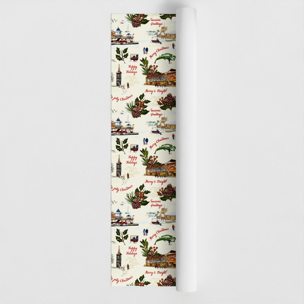 Clevedon Christmas Wrapping paper