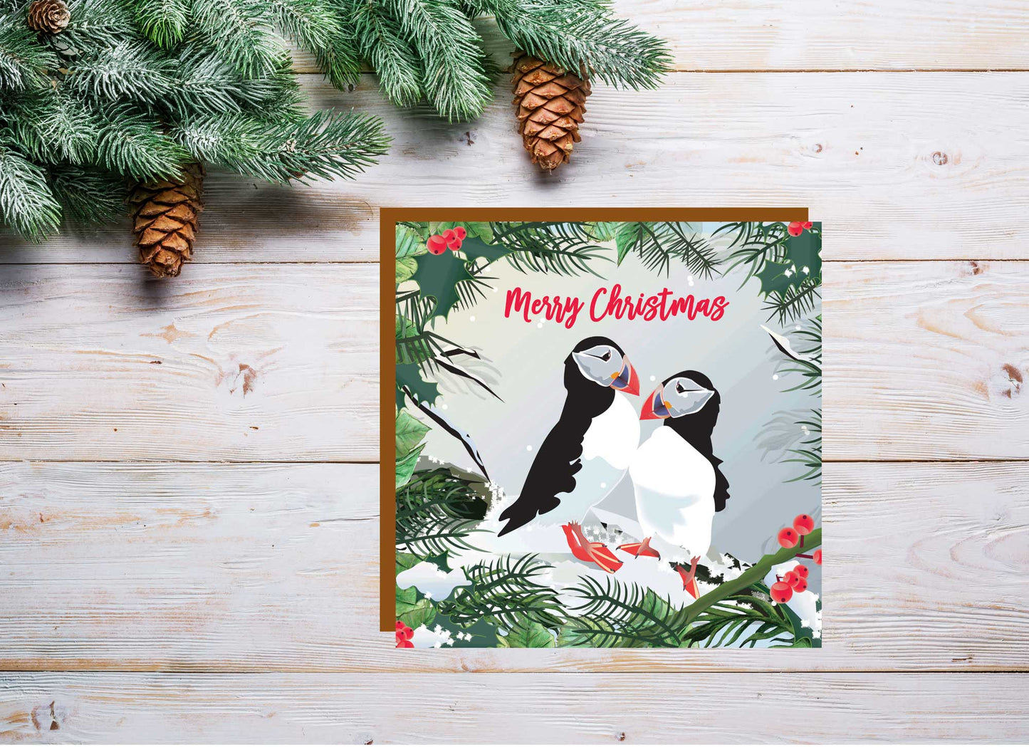 Puffin Christmas Card