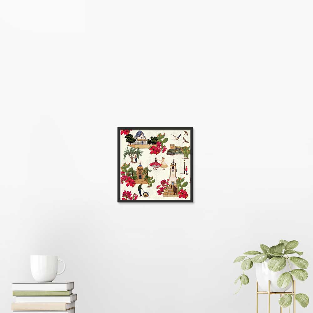 Tiny but mighty - Spain framed print