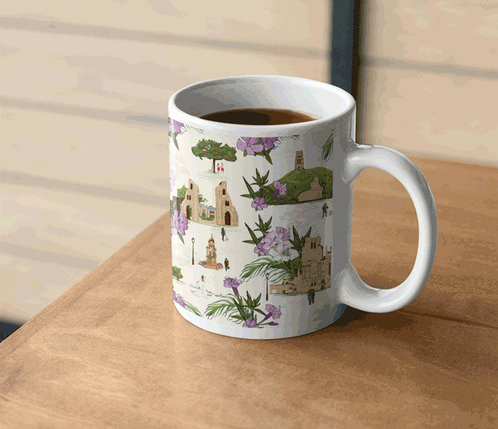 Somerset illustrated mug