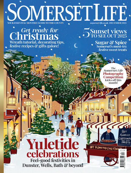Somerset Life Magazine – Christmas Front Cover Illustration