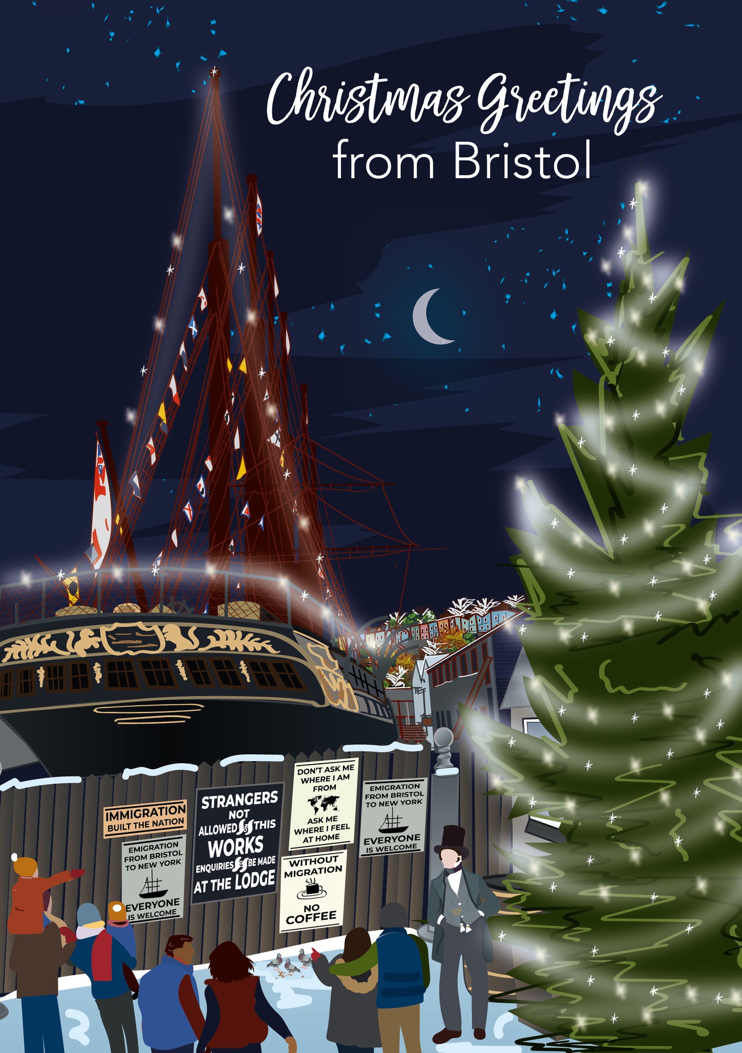 Bristol SS Great Britain 5x7" Christmas Cards