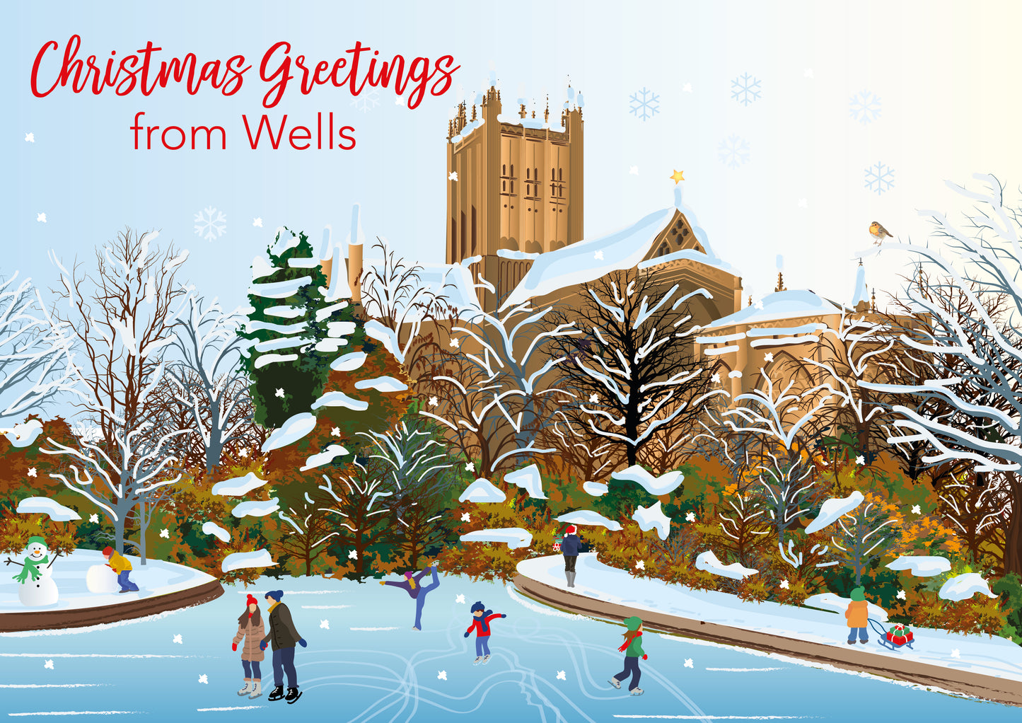Wells Bishop's Palace 5x7" Christmas Cards (Copy)
