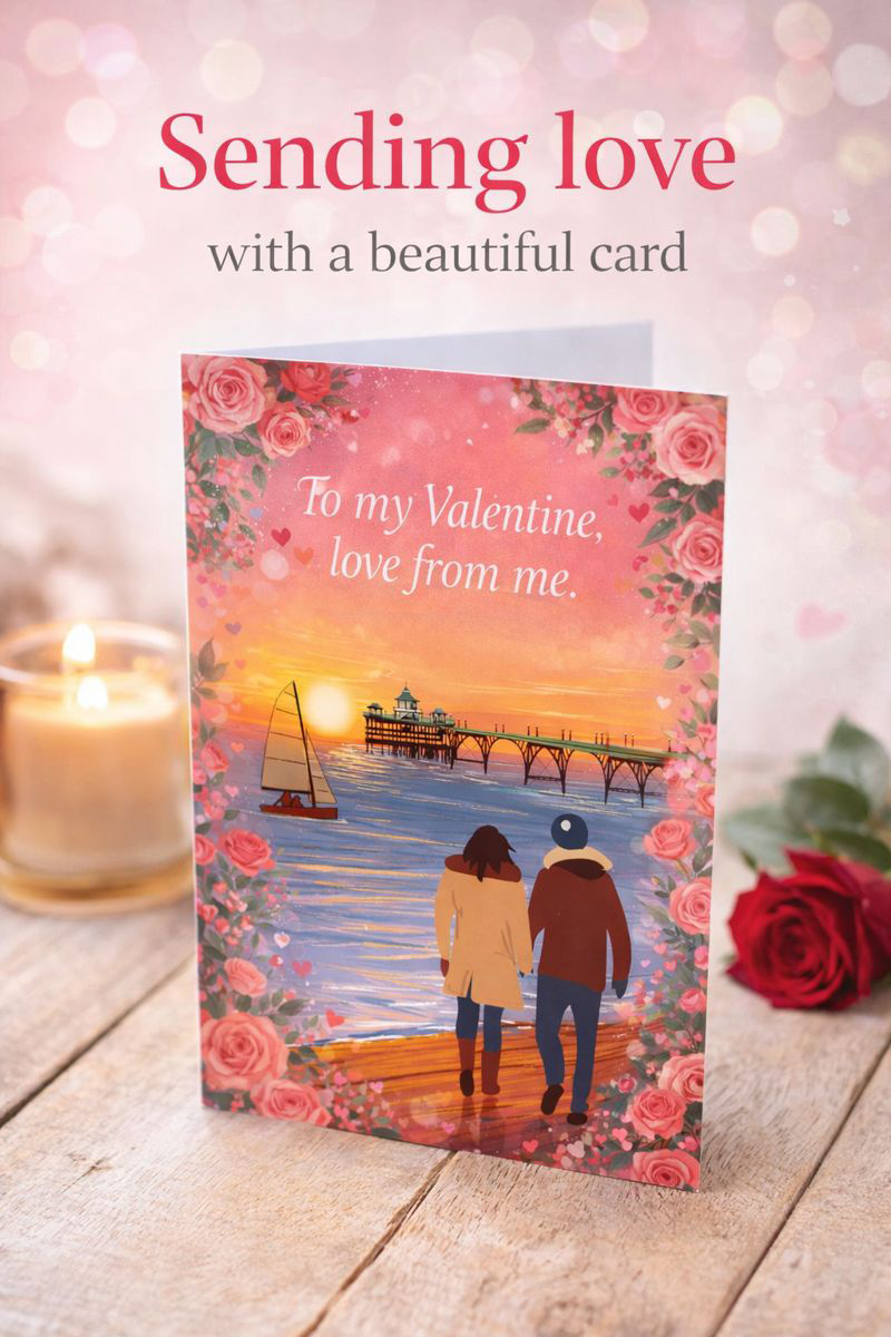 Clevedon Pier Valentine's Card