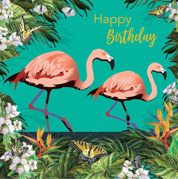 Flamingo Greeting Card