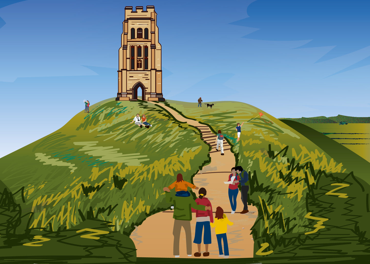 Glastonbury Tor poster