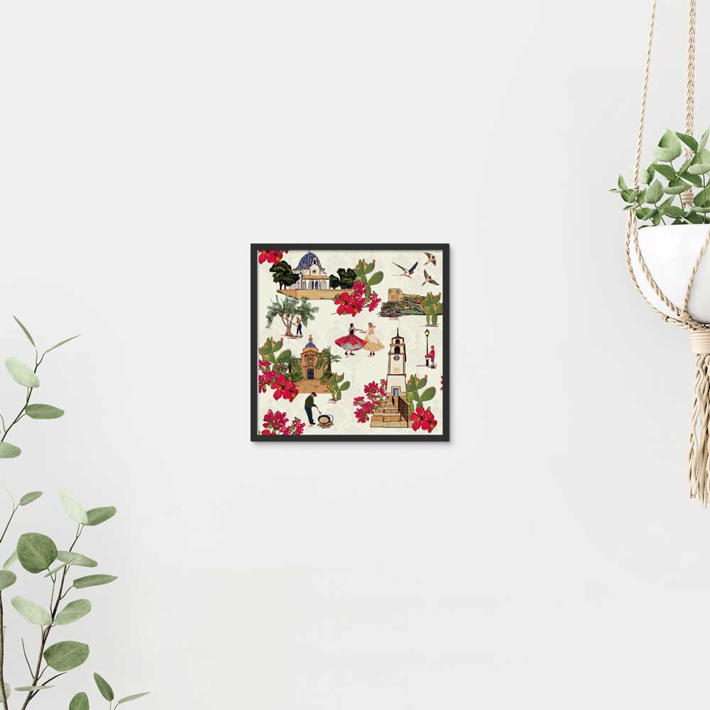 Tiny but mighty - Spain framed print