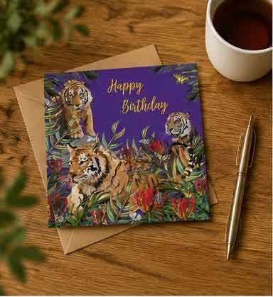Tiger Greeting Card