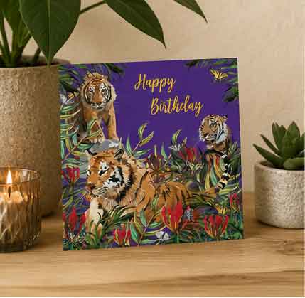 Tiger Greeting Card