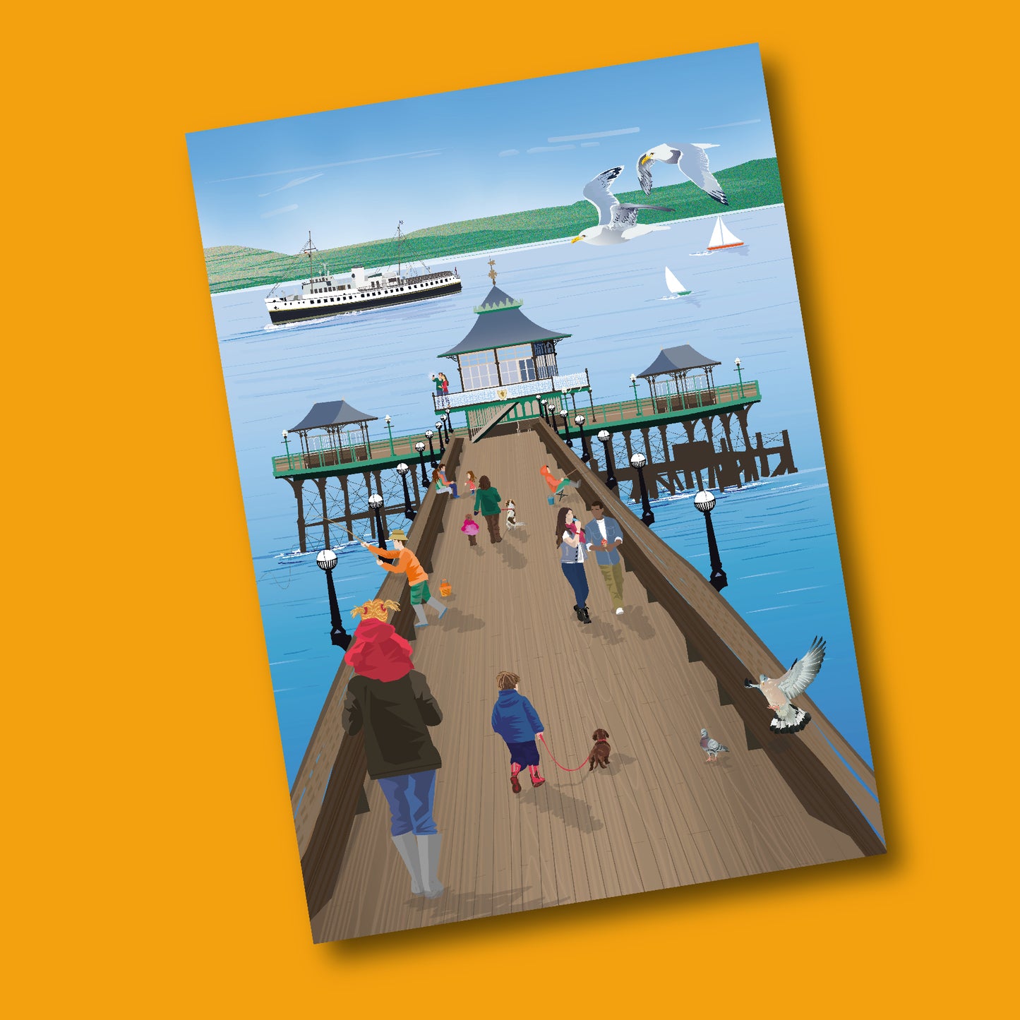 Clevedon Pier Card
