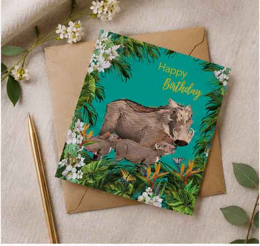 Warthog Greeting Card