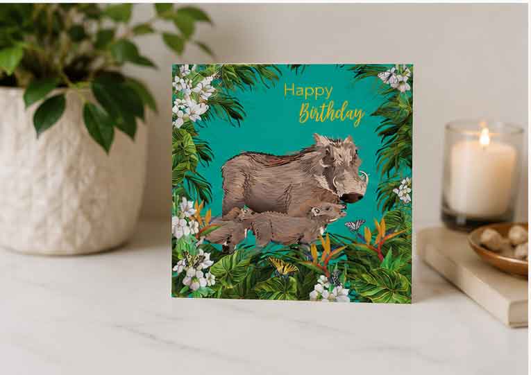 Warthog Greeting Card