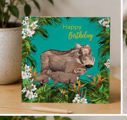 Warthog Greeting Card