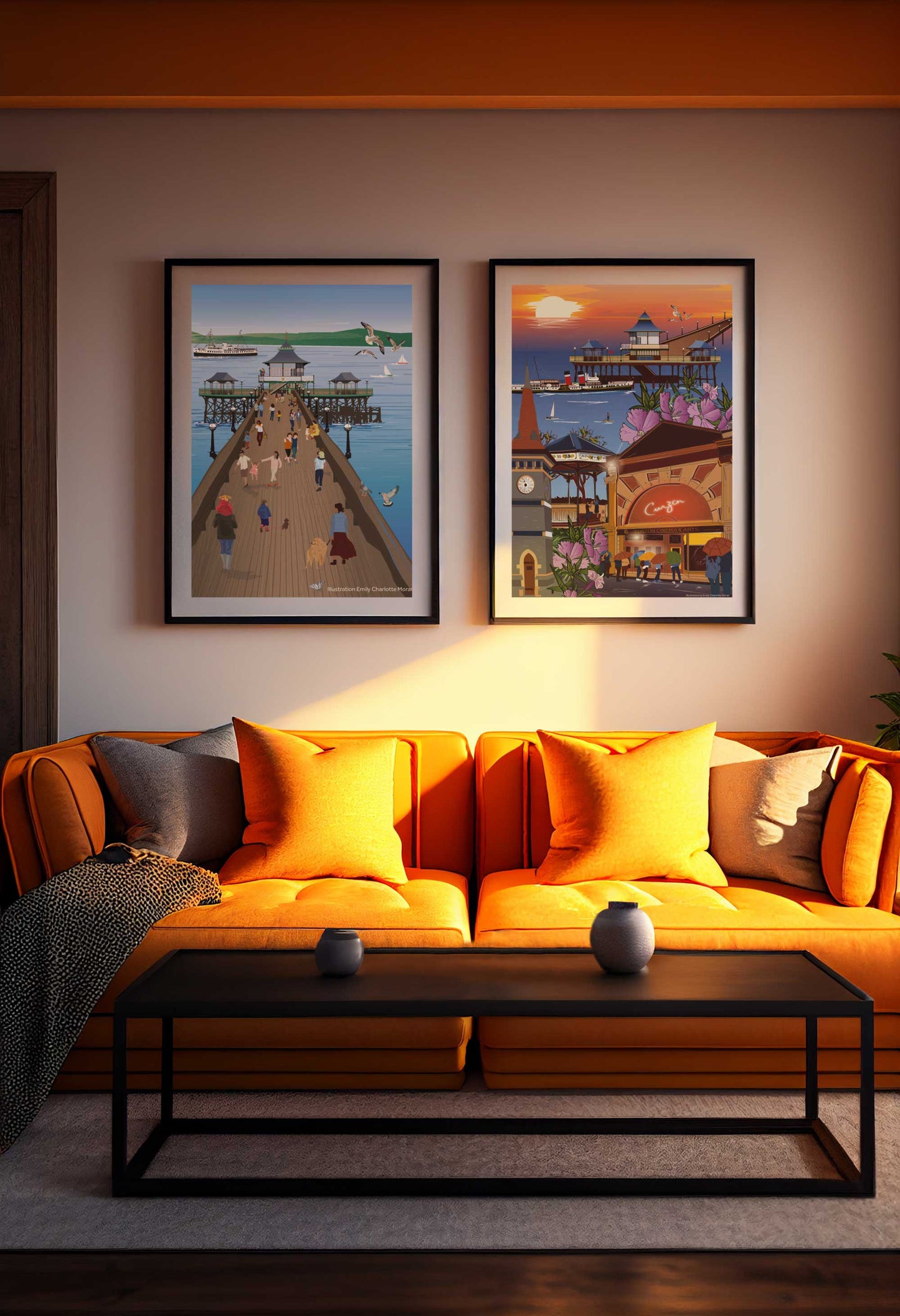 Clevedon Pier Poster NEW