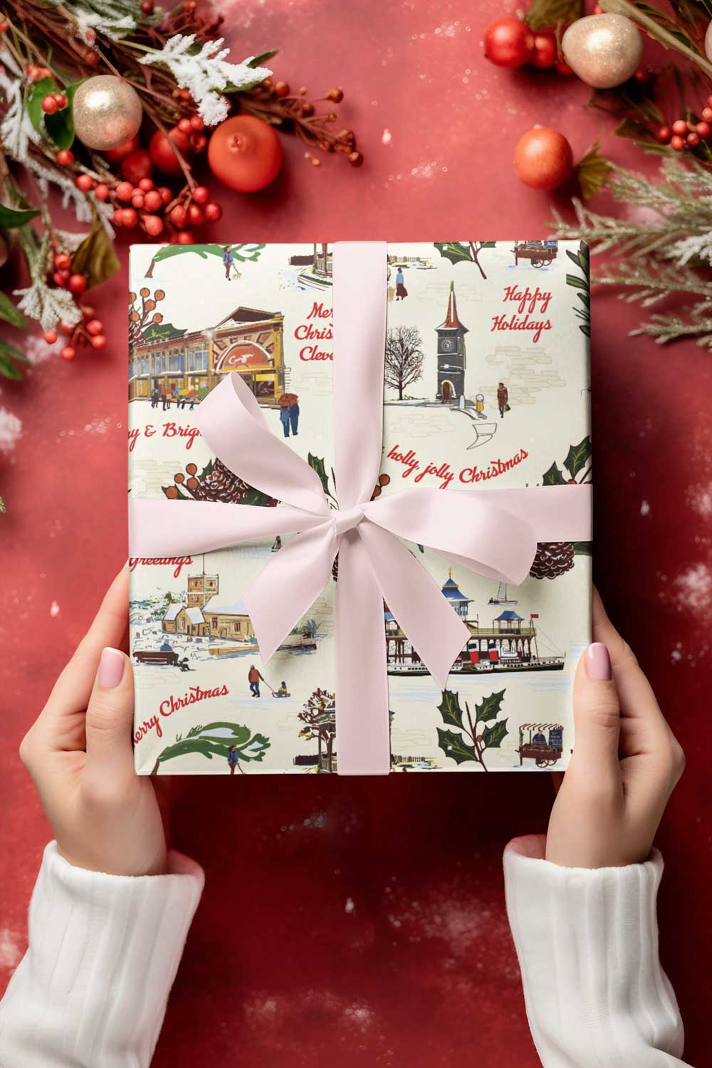 Clevedon Christmas Wrapping paper