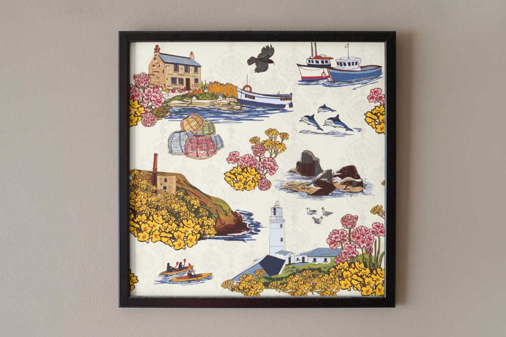 Tiny but mighty - Cornwall framed print