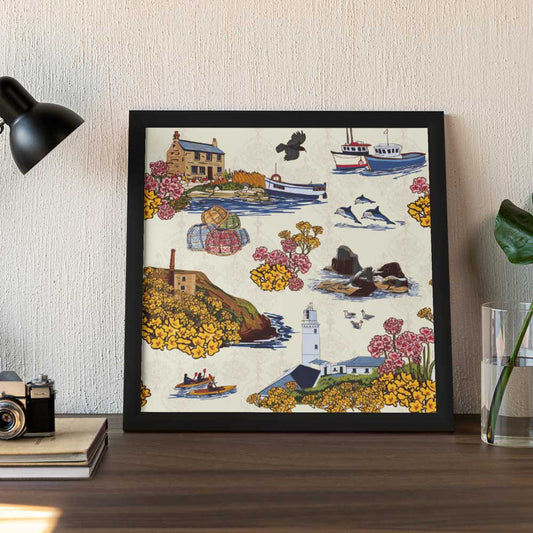 Tiny but mighty - Cornwall framed print