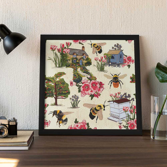 Tiny but mighty - Country Garden framed print