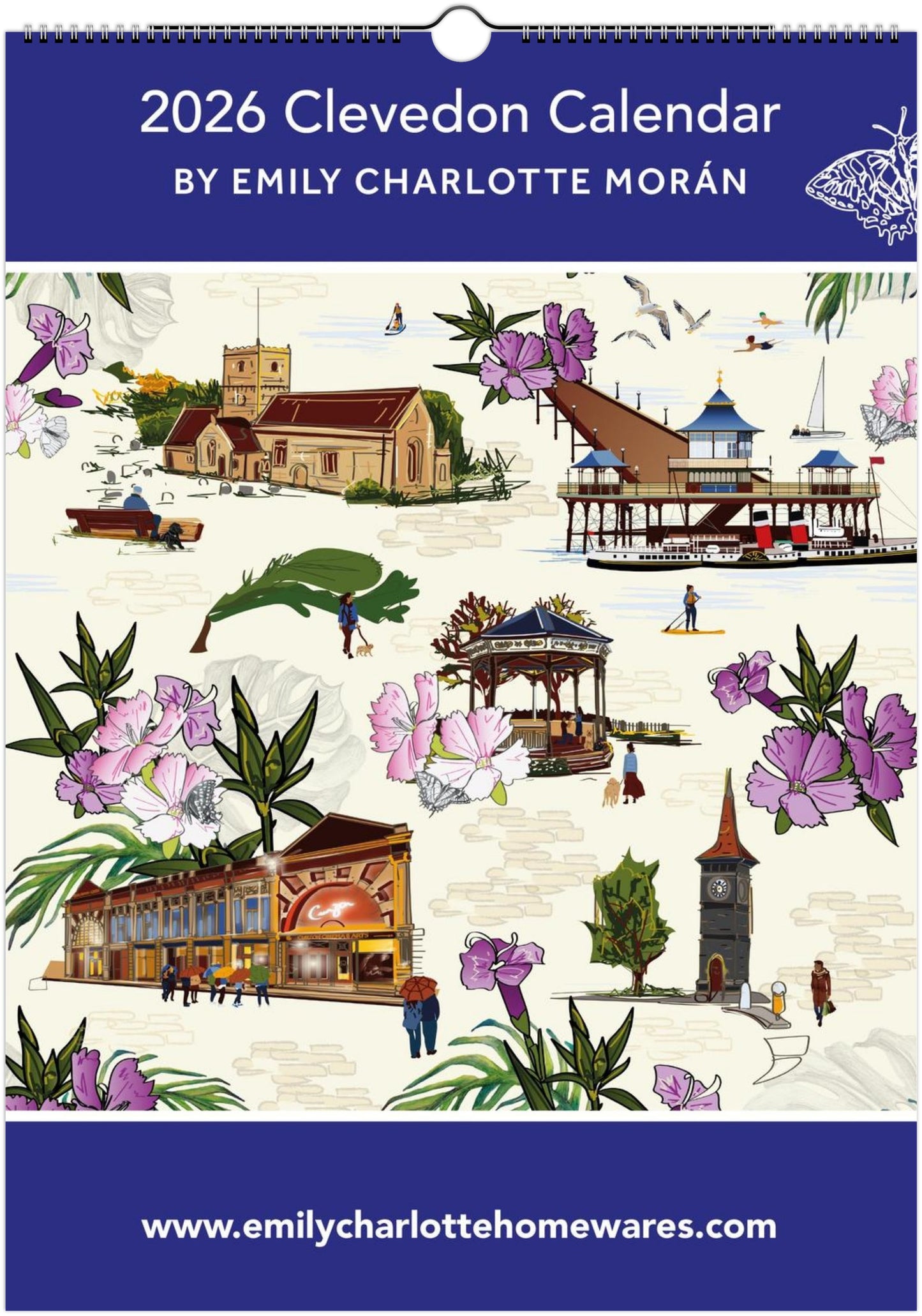 Clevedon 2026 wall calendar