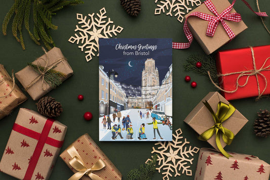 Bristol Park Street 5x7" Christmas Cards