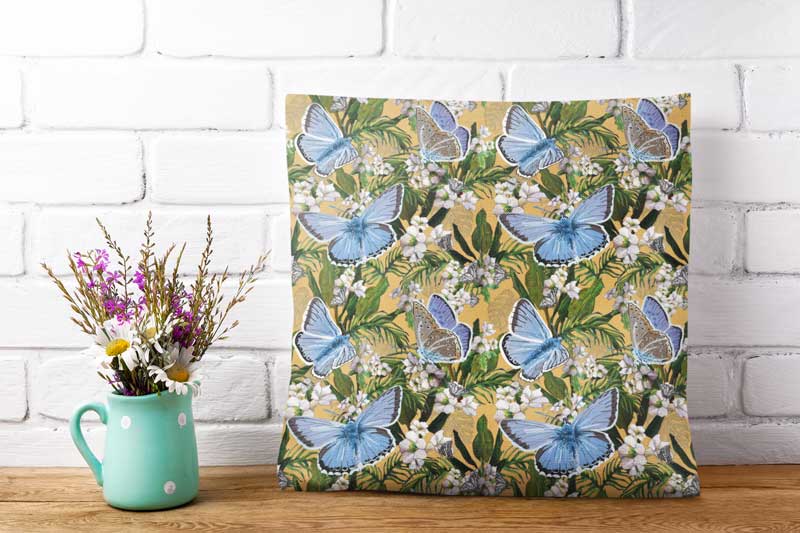 Chalkhill blue butterfly pattern