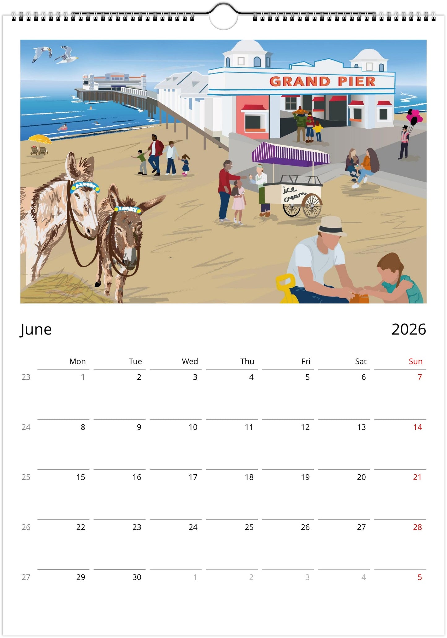 Somerset 2026 wall calendar