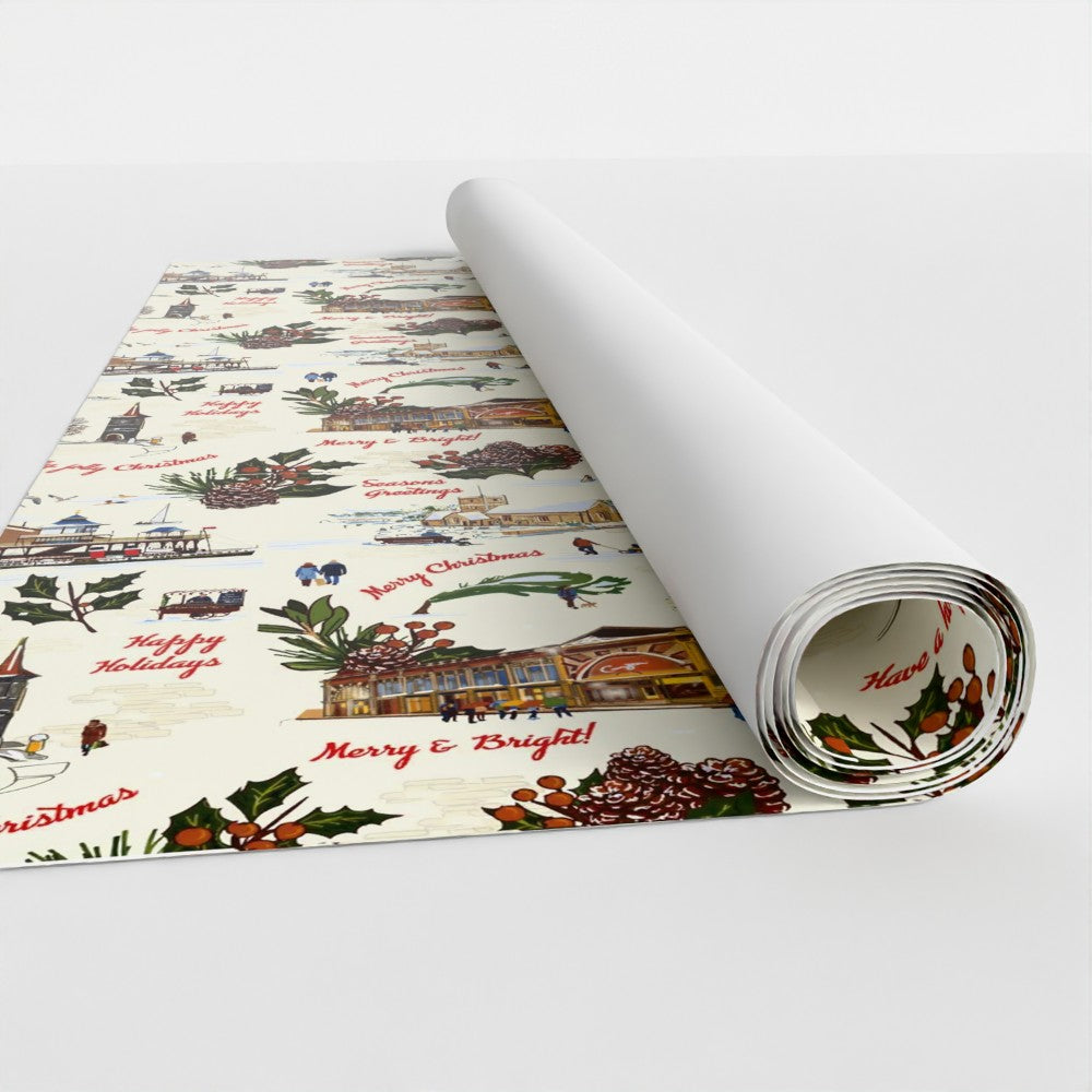 Clevedon Christmas Wrapping paper