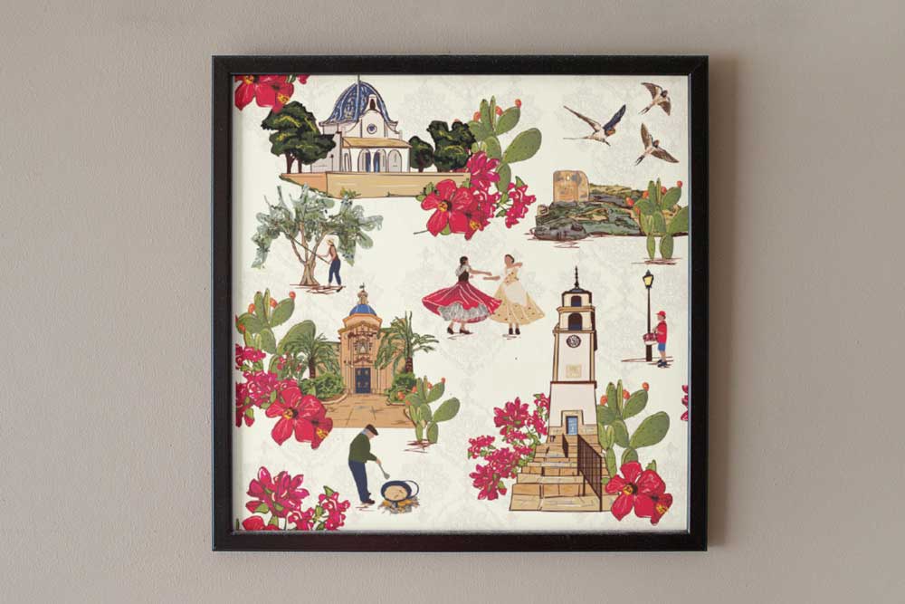 Tiny but mighty - Spain framed print