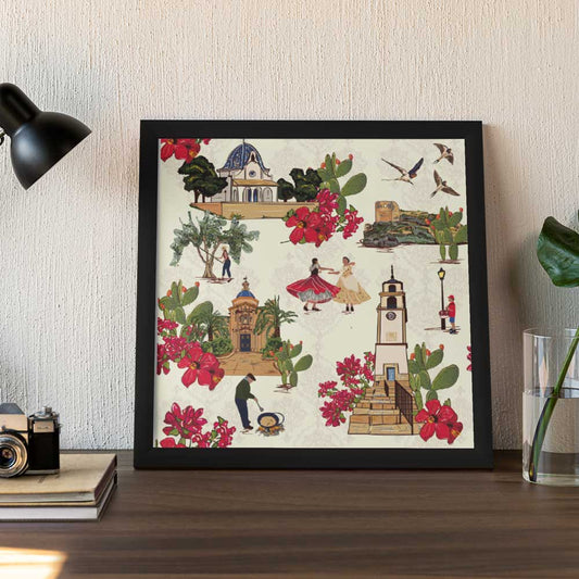 Tiny but mighty - Spain framed print