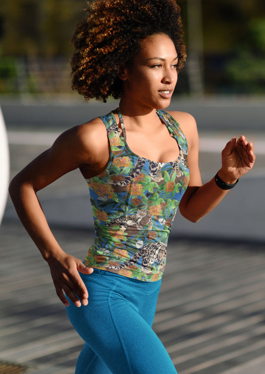 Clouded Leopard Running top