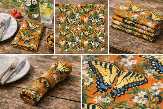 Swallowtail napkin