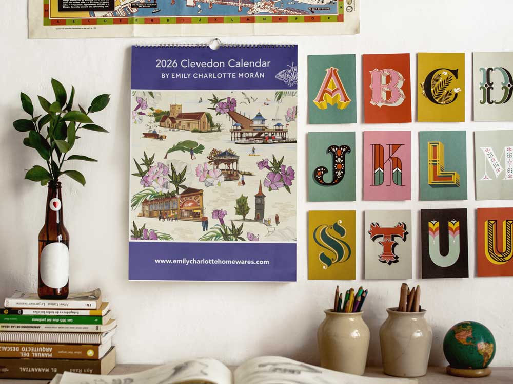 Clevedon 2026 wall calendar