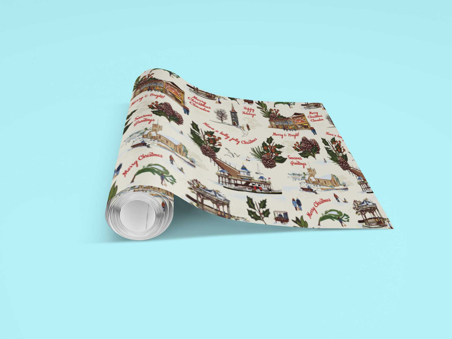 Clevedon Christmas Wrapping paper